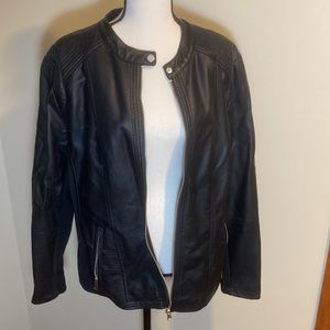 Pleather jacket, XL, EUC
